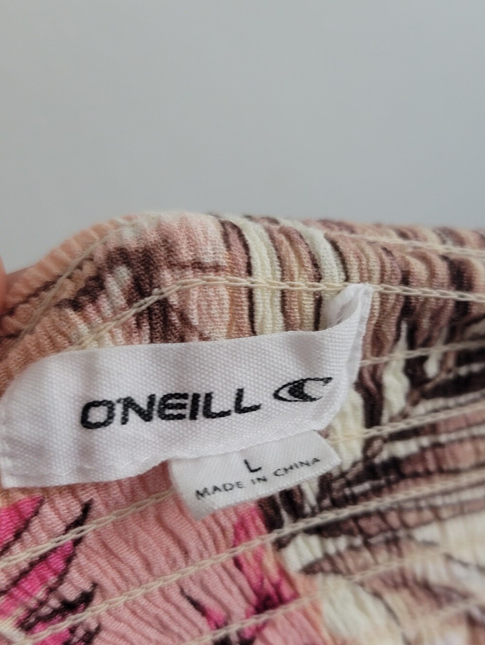 O'Neill Johnny Patchwork Floral Beach Flowy Pull-On Pants Size Large - Picture 4 of 9